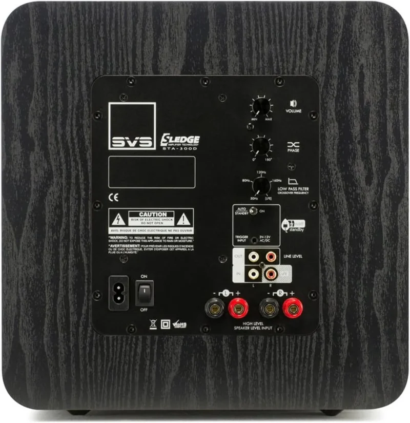 SVS SB-1000 Classic active subwoofer, black ash - Image 4